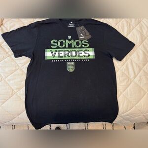 Fanatics Black "Somos Verdes" Austin FC Graphic Tee - Green Accents